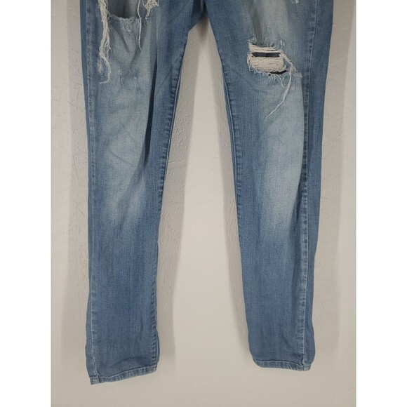 Kancan Distressed Destroyed Straight Leg Stretch Jeans Size‎ 27 - Picture 4 of 6